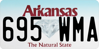AR license plate 695WMA