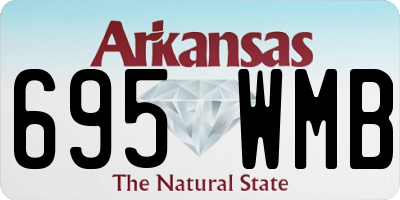 AR license plate 695WMB