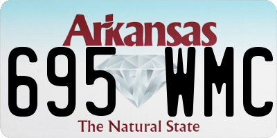 AR license plate 695WMC