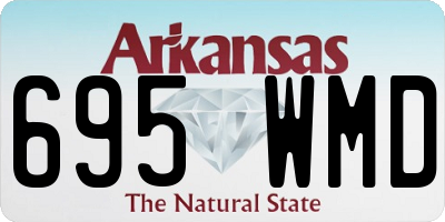 AR license plate 695WMD