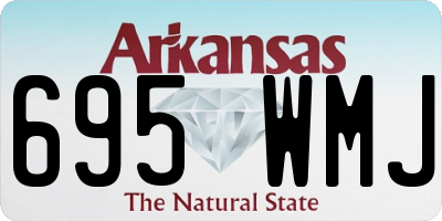 AR license plate 695WMJ