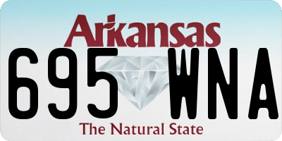 AR license plate 695WNA