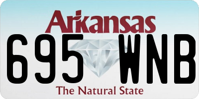 AR license plate 695WNB