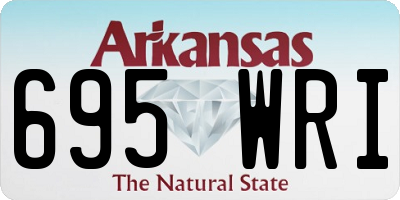 AR license plate 695WRI