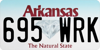 AR license plate 695WRK