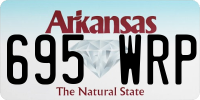 AR license plate 695WRP