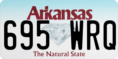 AR license plate 695WRQ