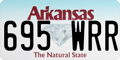 AR license plate 695WRR