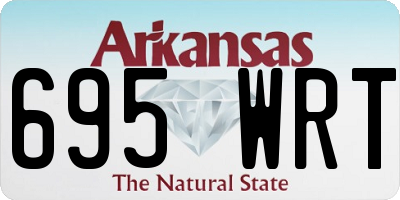 AR license plate 695WRT