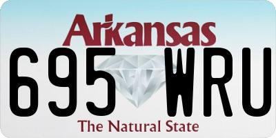 AR license plate 695WRU