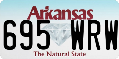 AR license plate 695WRW