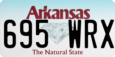 AR license plate 695WRX