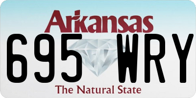 AR license plate 695WRY