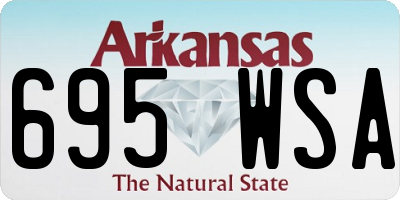 AR license plate 695WSA