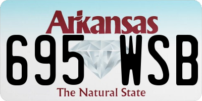 AR license plate 695WSB
