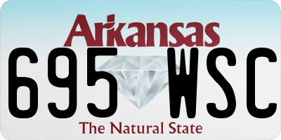 AR license plate 695WSC