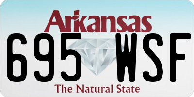 AR license plate 695WSF