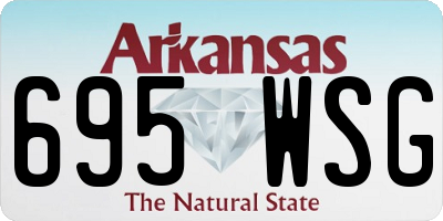 AR license plate 695WSG