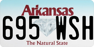 AR license plate 695WSH