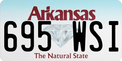 AR license plate 695WSI