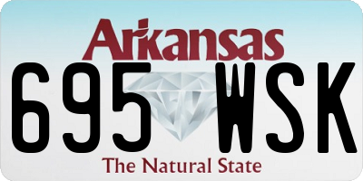 AR license plate 695WSK
