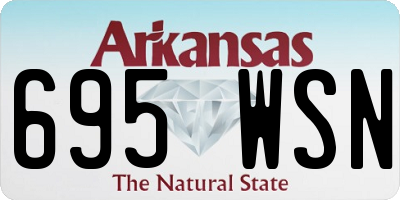 AR license plate 695WSN