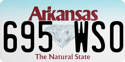 AR license plate 695WSO