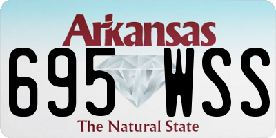 AR license plate 695WSS