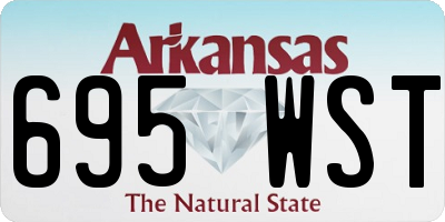 AR license plate 695WST