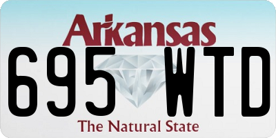 AR license plate 695WTD