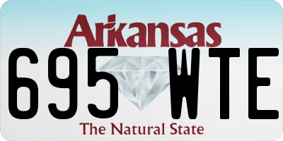 AR license plate 695WTE