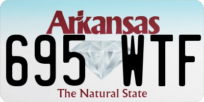 AR license plate 695WTF