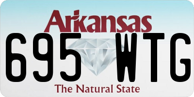AR license plate 695WTG