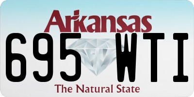 AR license plate 695WTI