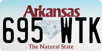 AR license plate 695WTK