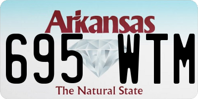 AR license plate 695WTM