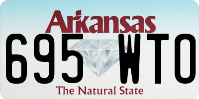 AR license plate 695WTO