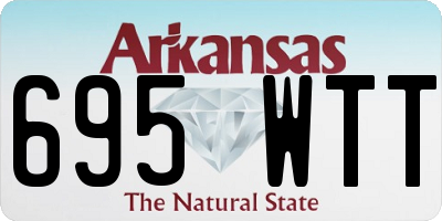 AR license plate 695WTT