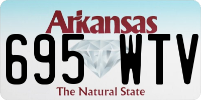 AR license plate 695WTV