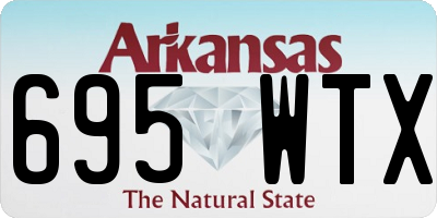 AR license plate 695WTX