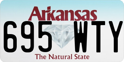 AR license plate 695WTY
