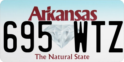 AR license plate 695WTZ