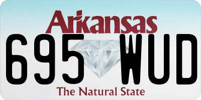 AR license plate 695WUD