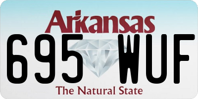 AR license plate 695WUF
