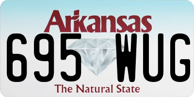 AR license plate 695WUG