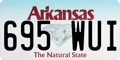 AR license plate 695WUI
