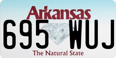 AR license plate 695WUJ