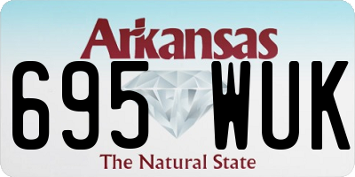 AR license plate 695WUK