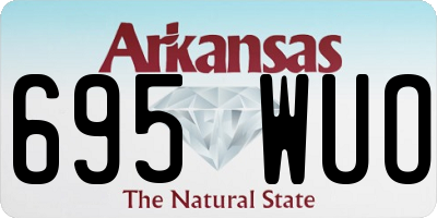 AR license plate 695WUO