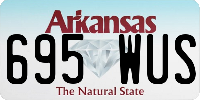 AR license plate 695WUS
